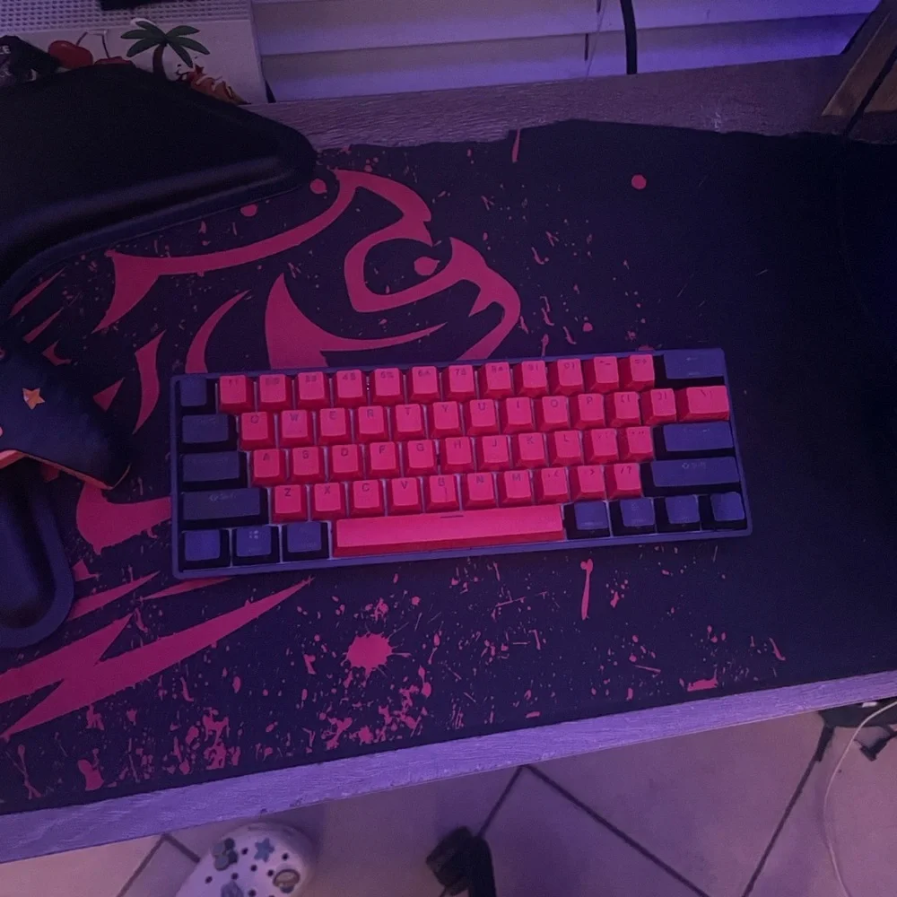 Red and Black Mechanical Keyboard Tkl